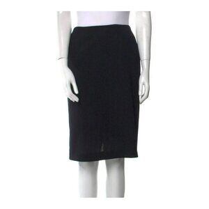 Escada Black Wool Skirt – Zip & Button Closure, Size S, Made in‎ Germany